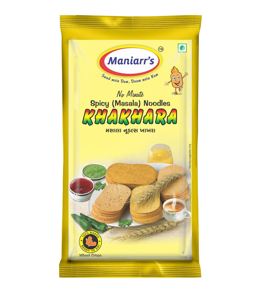 A2 Maniarrs Khakhara with 4 Flavors (360 gm, Pack Of 8)