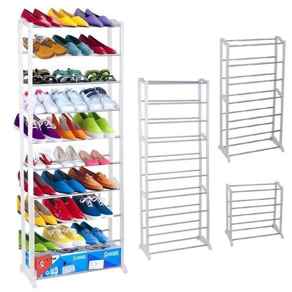 210 Stackable Shoe Rack Storage Shelves (10 Tier)