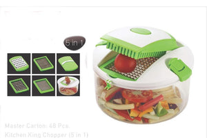 N01 Kitchen King Chopper 5 in 1 (Unbreakeble Container) [ Colour May be Very]