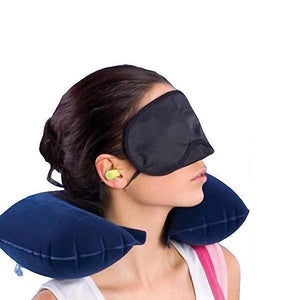 505 -3-in-1 Air Travel Kit with Pillow, Ear Buds & Eye Mask