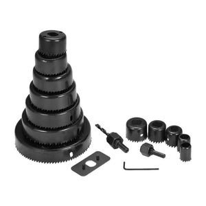 Your Brand Professional Tools- 16 pcs Heavy Duty Hole Saw Cutter Set Cutting Tool with 24 pcs Tspanner Socket Set