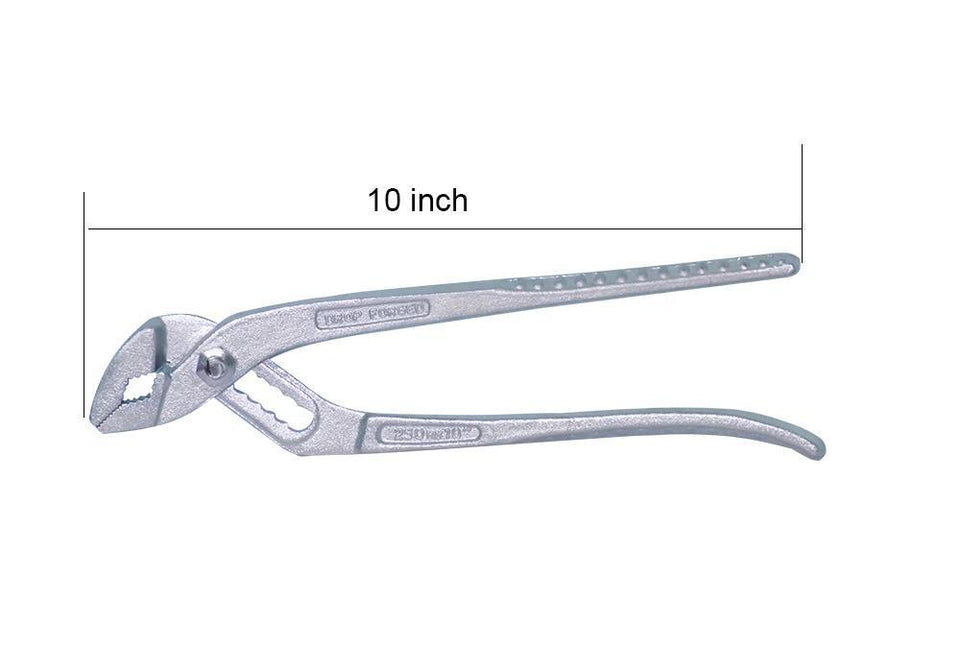 648 Water Pump Adjustable Plier Wrench Slip Joint Type, Chrome Plated (10 inch)