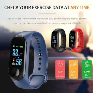 322 M3 My Life Fitness Band (Black, Standard Size)