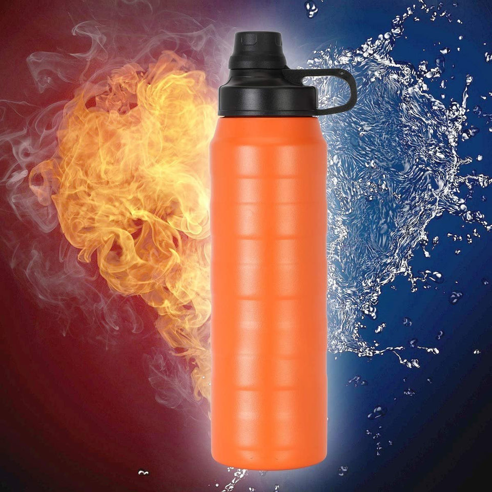 327_Water Bottle Thermo Steel 900ml, Thermos Flask Water Bottle for Cold Water