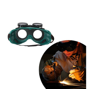 Your Brand Dark Poly-carbonated Lens Welding Goggles and Heat Resistant Welding Work Gloves