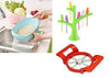 Your Brand Kitchen Combo - Plastic Rice Bowl Strainer, Bird fork and Apple cutter