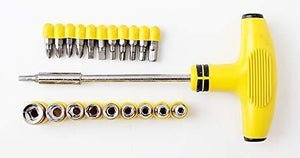 Your Brand Professional 11 Pieces Hole Saw Cutter Set Cutting Tool with 24 Pieces T Spanner Socket Set