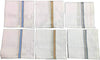 595 Men's Cotton Handkerchief (White, 12 pcs)