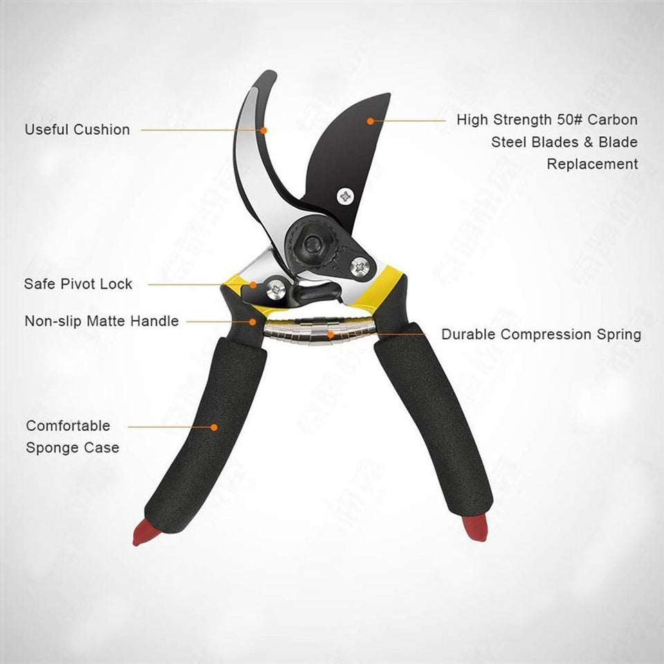 Your Brand Gardening Combo - Premium Flower Cutter (Hedge Shears) & Hand Weeder Straight