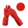 661 - Flock line Reusable Rubber Hand Gloves (Red) - 1pc