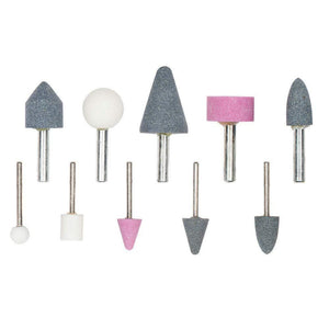 409 -10pcs 3mm/6mm Dia Shank Mounted Stone (Rotary Tools)