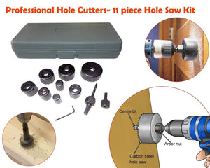 Your Brand Professional 11 Pieces Hole Saw Cutter Set Cutting Tool with 24 Pieces T Spanner Socket Set