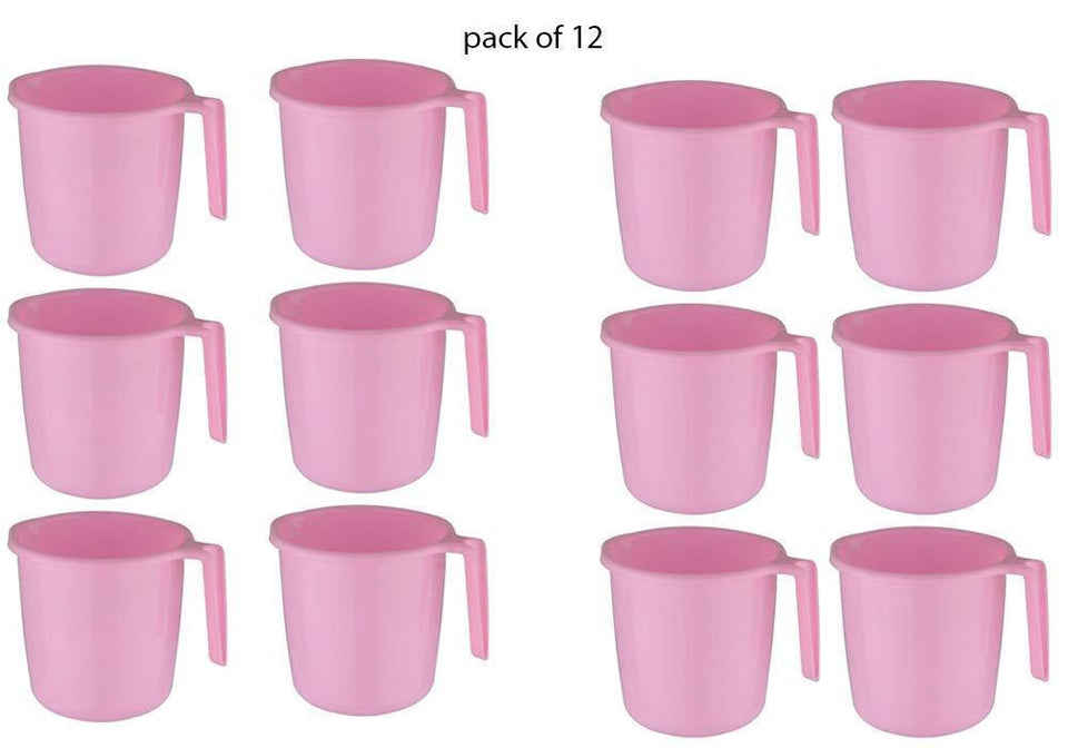 Your Brand Bathroom Accessories & Organization - Deluxe Plastic Mug for Bathroom (12pcs)