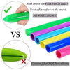 Your Brand Food Grade Silicone Straws(4pc) & Straw Cleaning Brush(1pc)