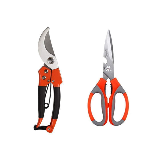 Your Brand Gardening Combo - Tiger Garden Shears Pruners Scissor & & Household/Garden Scissor