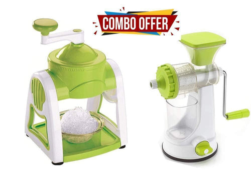 Your Brand Kitchen combo - Manual Fruit Juicer and Portable Ice Slush Maker (Gola Maker)