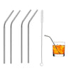 Your Brand Food Grade Silicone Straws(4pc), Stainless Steel Straws(4pc) & Straw Cleaning Brush(2pc)
