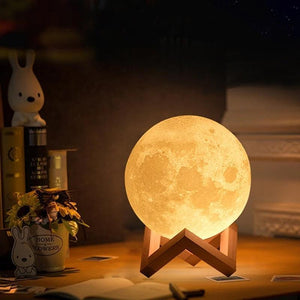 177 -3D Moon Lamp India/Moon Shaped Lamp/Led Moon Lamp/Lunar Moonlight Lamp - Multi Color