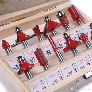 406 -12/15pcs Milling Cutter Router Bit Set