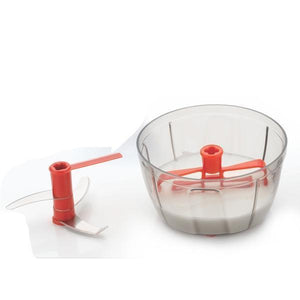 N02 2in1 Handy Mini Chopper Vegetable & Fruit Chopper (1 Chopper) (Red & Grey)