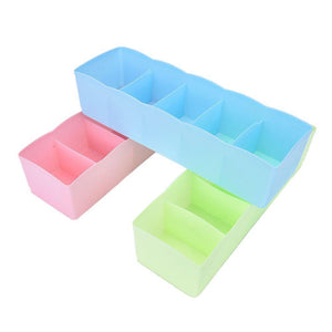 235 5-Compartments Socks/Handkerchief/Underwear Storage Box Socks Drawer Closet Organizer Storage Boxes (pack of 2)