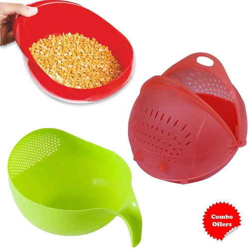 Your Brand Kitchen combo - Plastic Servig Bowl Set (3pcs, Multicolor)
