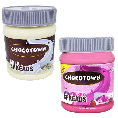 Chocotown Chocolate Spreads -Milk Spreads & Strawberry Spreads- 350 gm