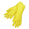 652 - Cut Glove Reusable Rubber Hand Gloves (Yellow) - 1 pc