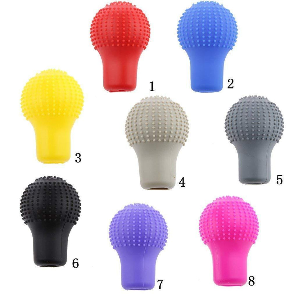 Your Brand Silicon Gear Shift Knob Protective Cover with Microfiber Glove