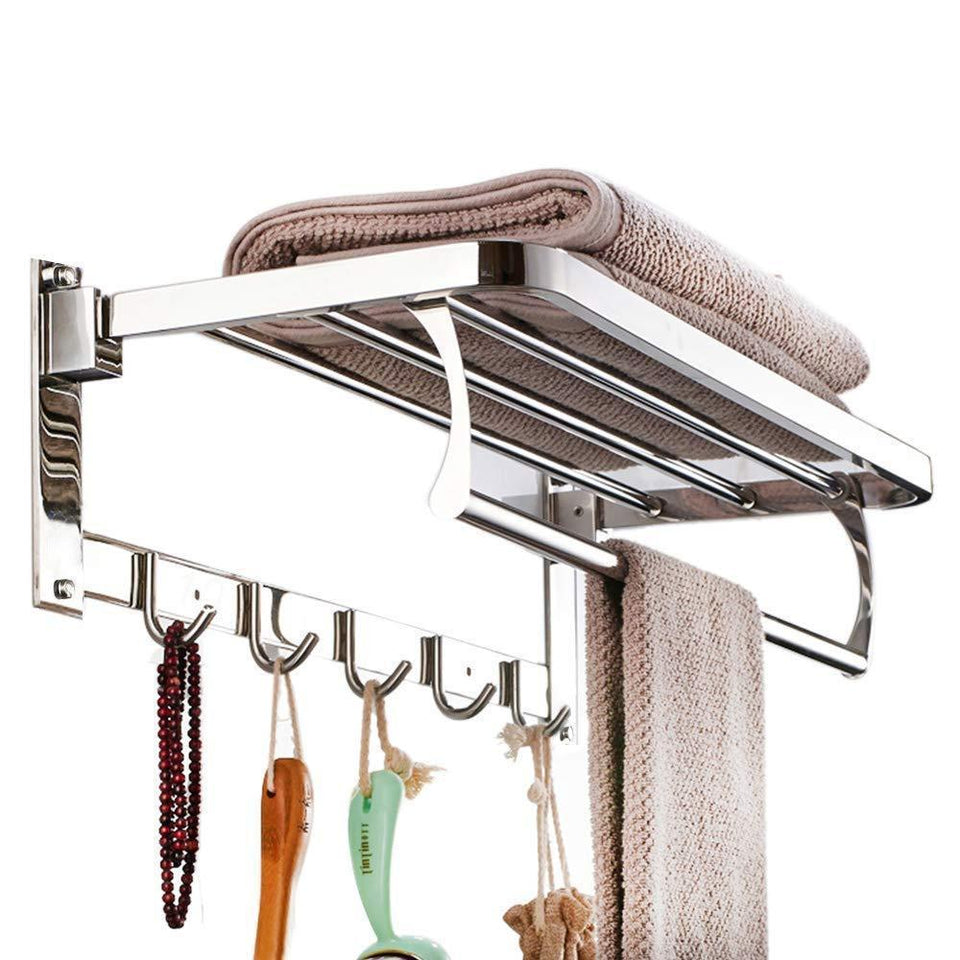 314_Bathroom Accessories Stainless Steel Folding Towel Rack