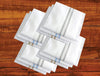 595 Men's Cotton Handkerchief (White, 12 pcs)