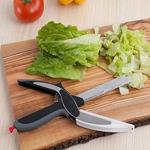 Your Brand Kitchen combo - 2 in 1 Vegetable & Fruit Chopper (Clever Cutter) &  Dual Sided Fruit Vegetables Peeler