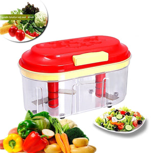 071 Plastic Vegetable Chopper Set (3 Pcs, Orange)