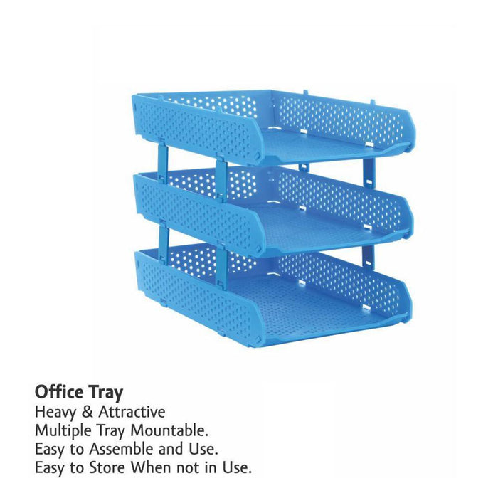 329_Foldable Tray Desk Organizer File Tray, Office Files, Letter Tray, Magazine Holder Rack, Document Tray, for Home Study Room Office, Stationery